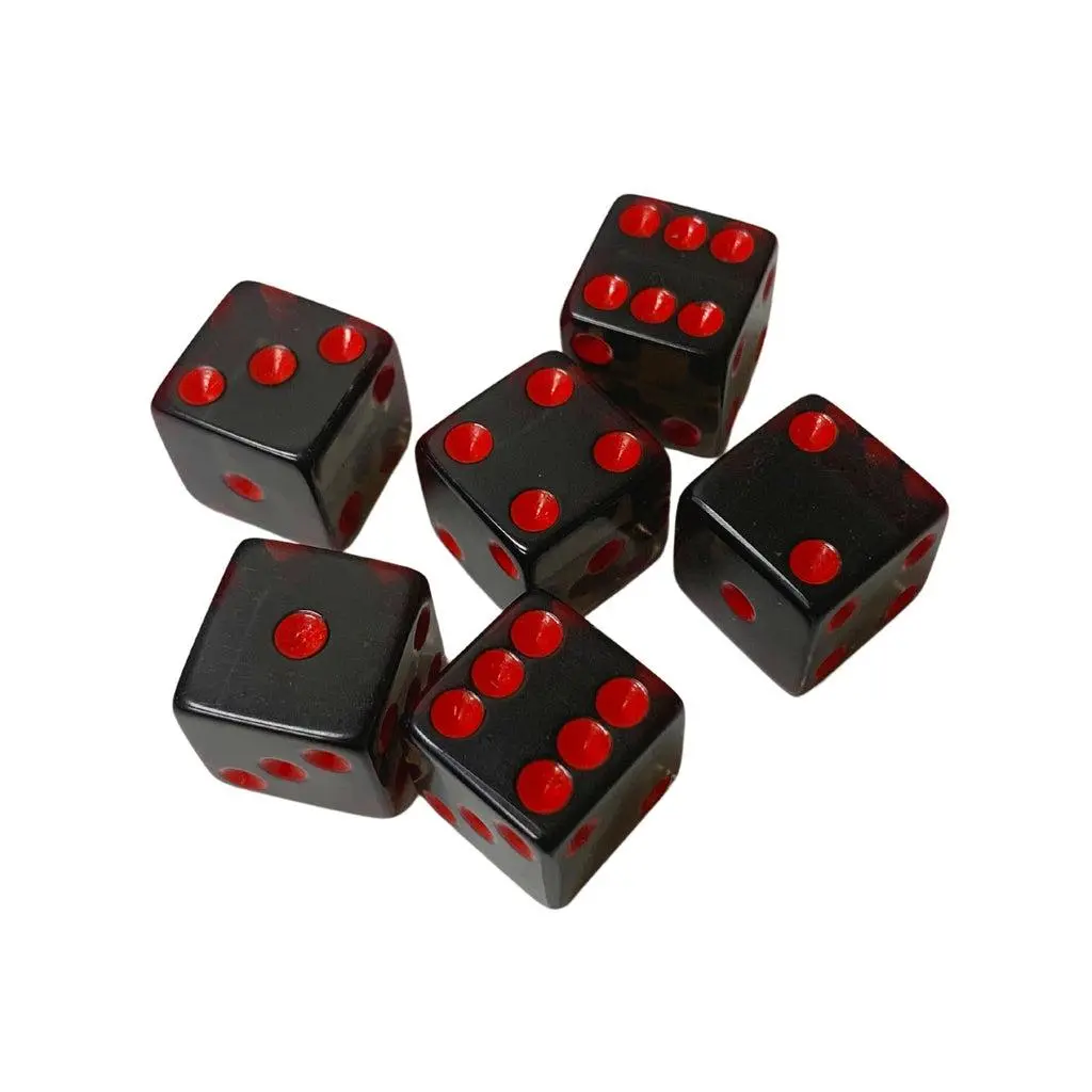 6 Transparent Smoke & Red Dice 1