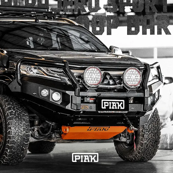 Piak Elite 3 Loop Winch Bar - Mitsubishi Pajero Sport Qe (2016 - 2020) 1