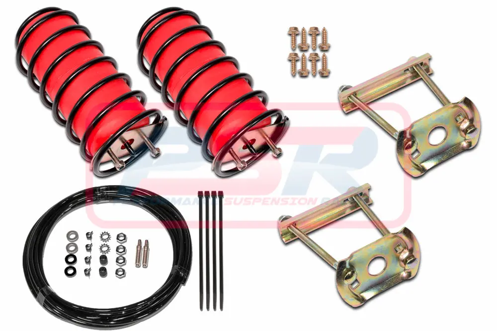 Mitsubishi Challenger (Leaf Spring Rear) 1999-2000 Polyair Red Bag Airbag Kit 1