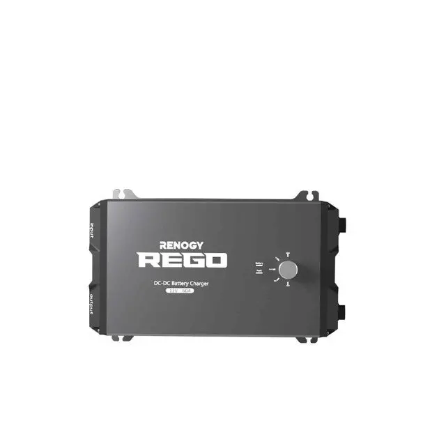Rego 12V 60A Dc-Dc Battery Charger With 2 Anderson Cables 1