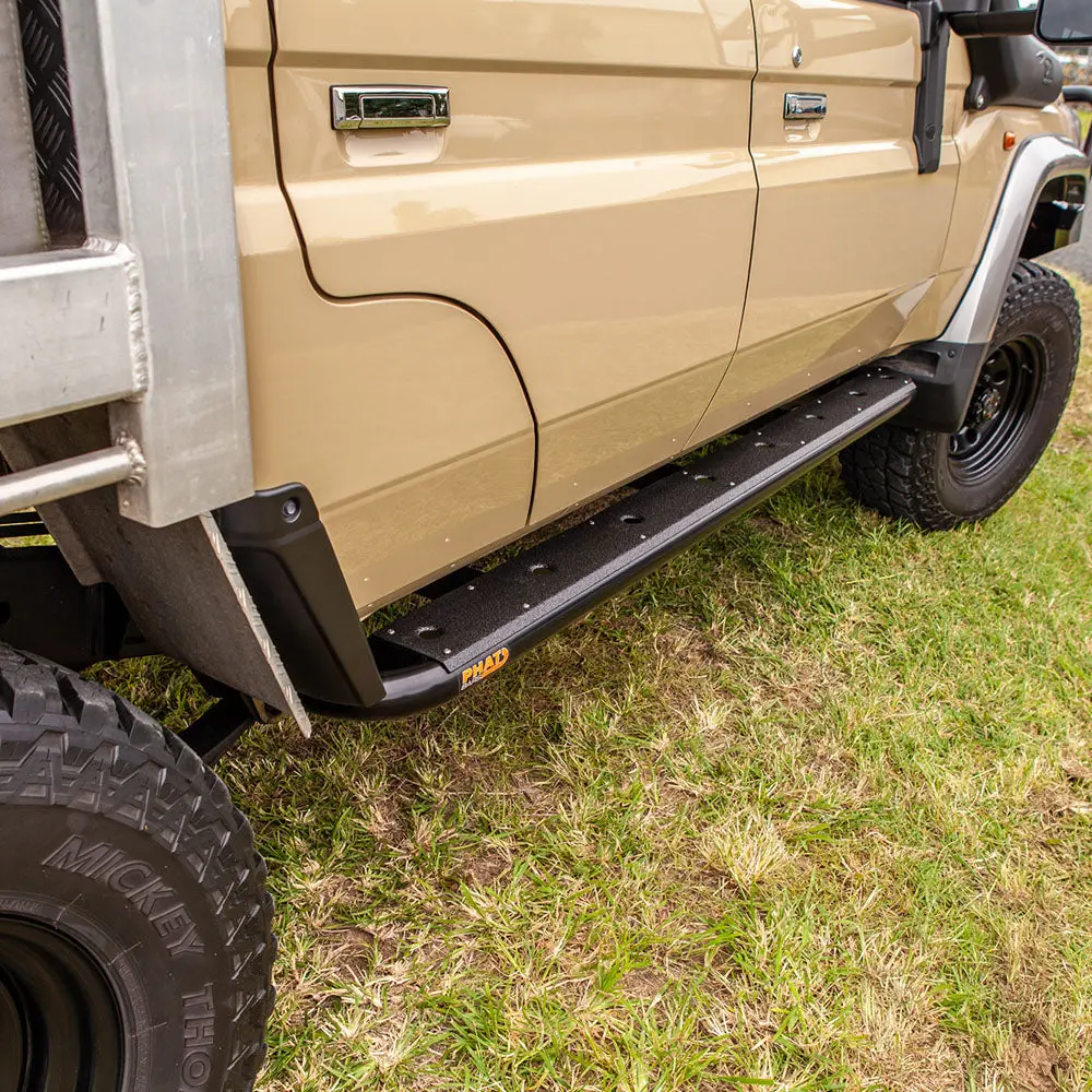 Phat Bars - Toyota Landcruiser 79/76 Series Flat Rock Sliders / Side Steps 1