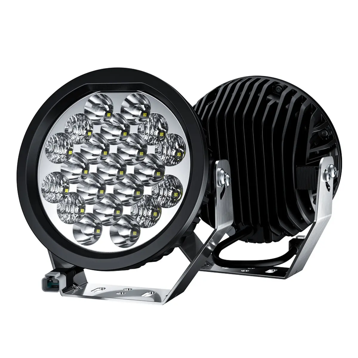 Offroad Animal Butt Kicker 7" Round Led Driving Light/Spotlight (Pair) 1