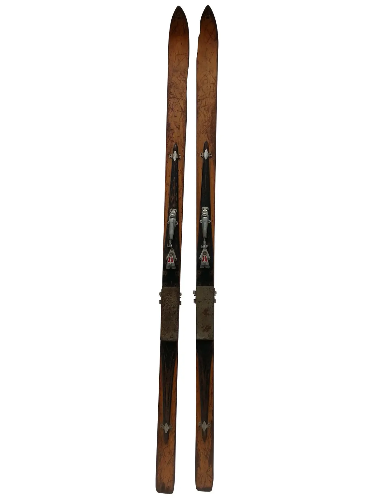 Clements Vintage Slalom Racing Wood Skis 1