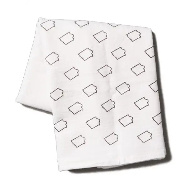 Iowa Outline Kitchen Towel 1