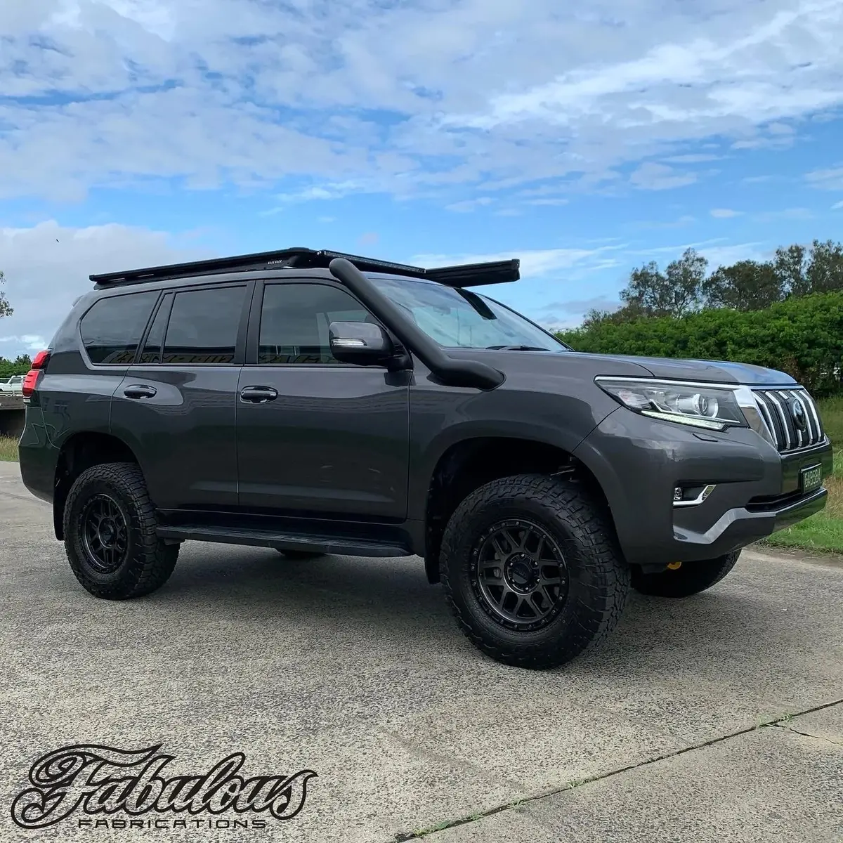 Toyota Landcruiser Prado 150 Series Mid / Short Entry Stainless Snorkel Non Seamless (Dayone End Cap) / Short Entry (09/2017 - Current) / Colour Code 1
