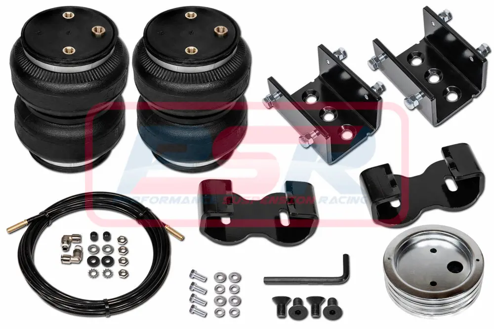 Holden Colorado Rg 4Wd (Coil Spring Front) "No Drill" (2" Raised) 2012-On Polyair Bellows Airbag Kit 1