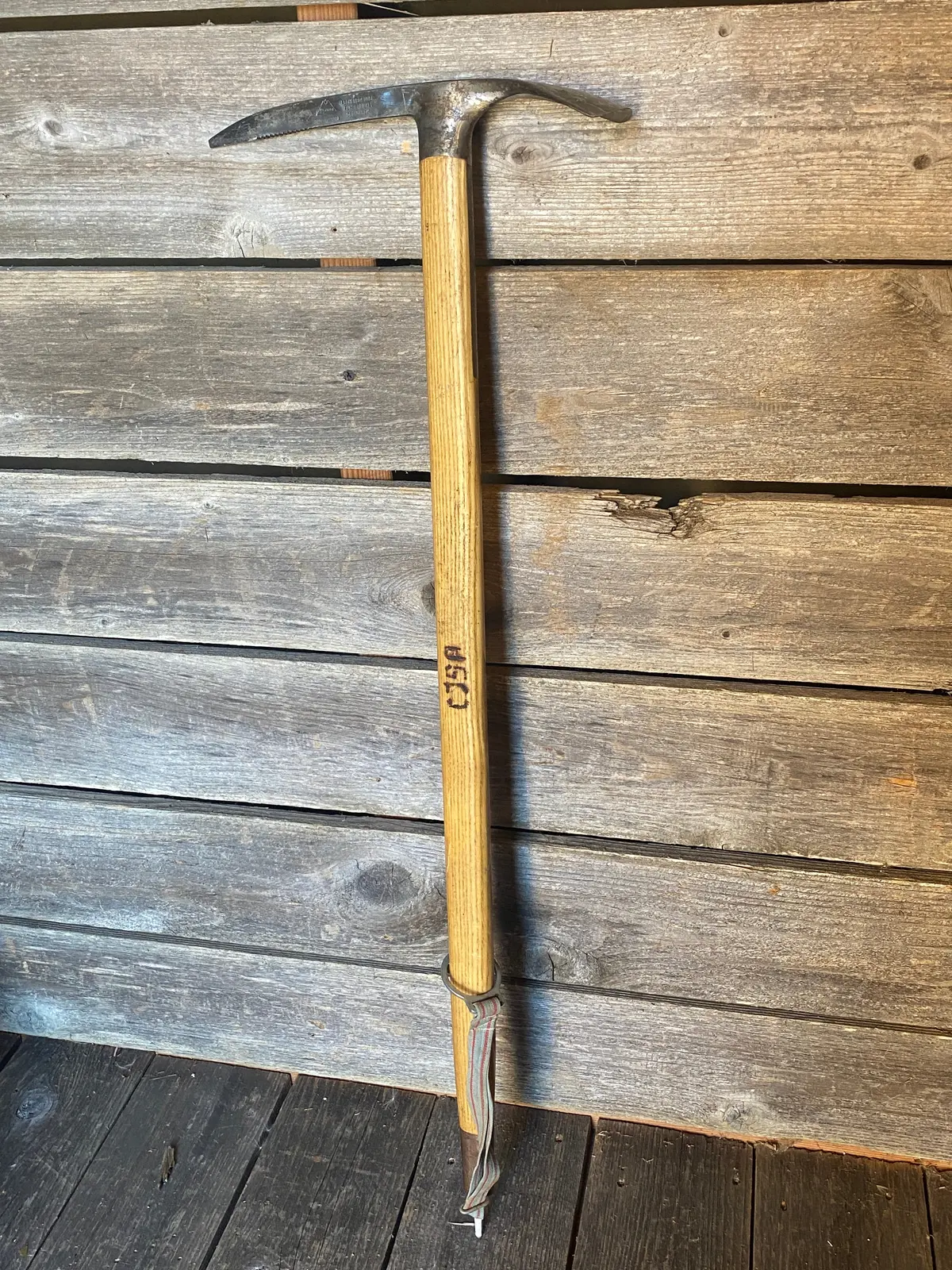 Antique Austrian Stubai Wooden Ice Axe 1