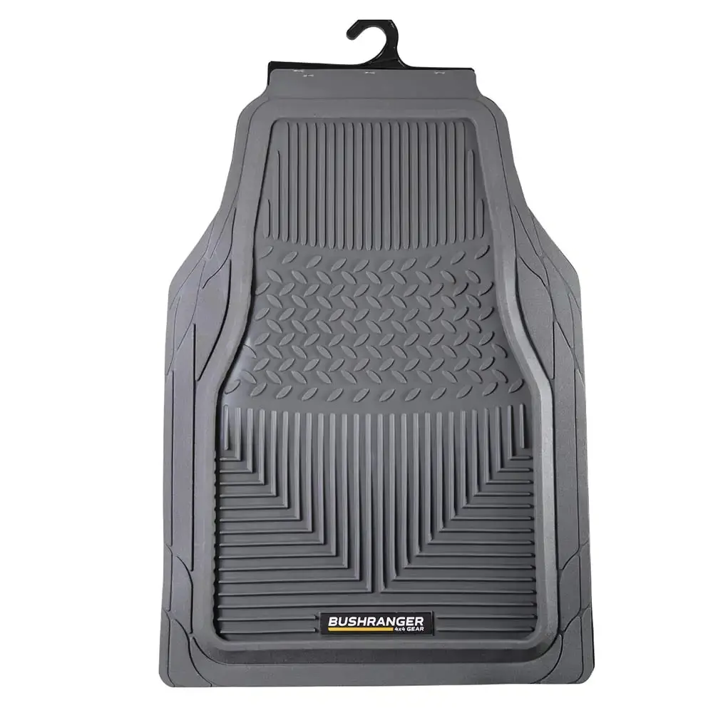 Bushranger Mud Tamer Floor Mats - Charcoal - Front 1
