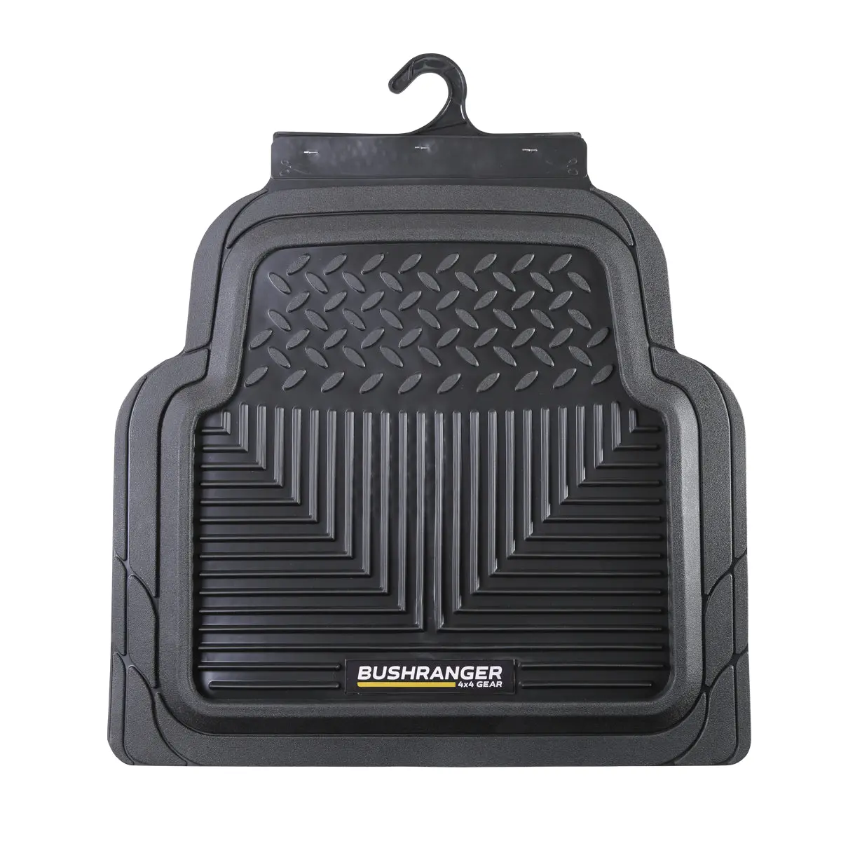 Bushranger Mud Tamer Floor Mats - Charcoal - Rear 1