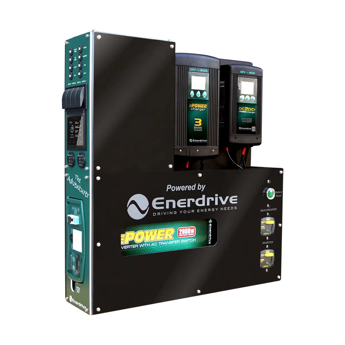 Enerdrive - Adventurer System 40Ac 40Dc 2000X Inc Simarine Scq50 1