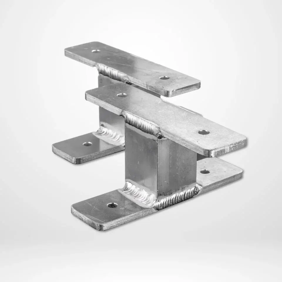 90Mm Tradesman Rack Mounting Feet (Pair) - Alloy 1