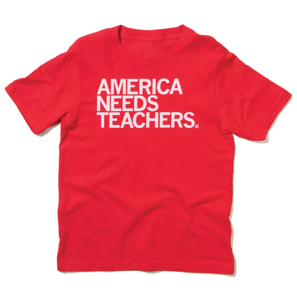 America Needs Teachers Kids Red 1