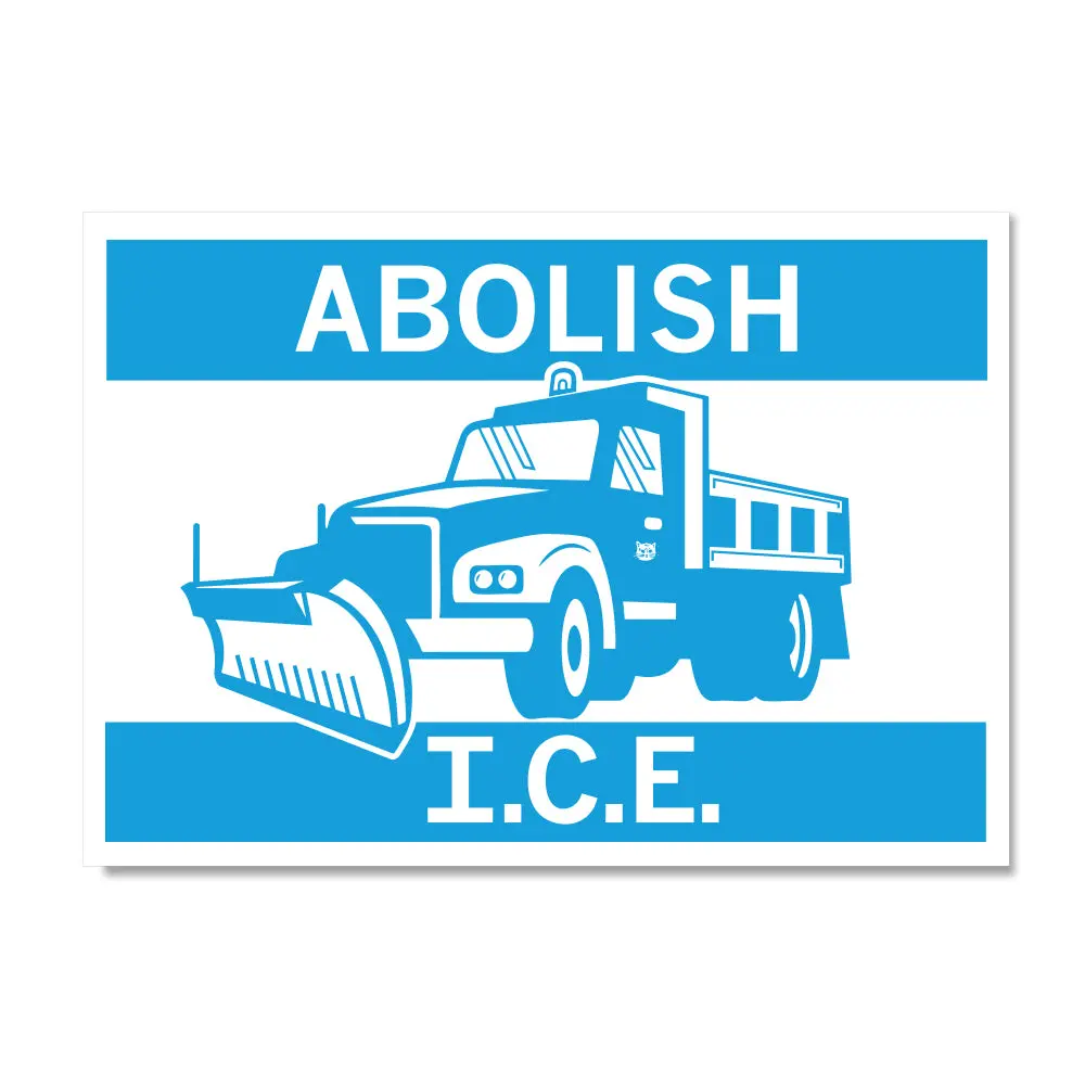 Abolish Ice Salt Truck Postcard 1