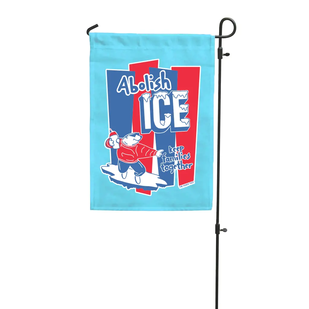 Abolish Ice Garden Flag 1
