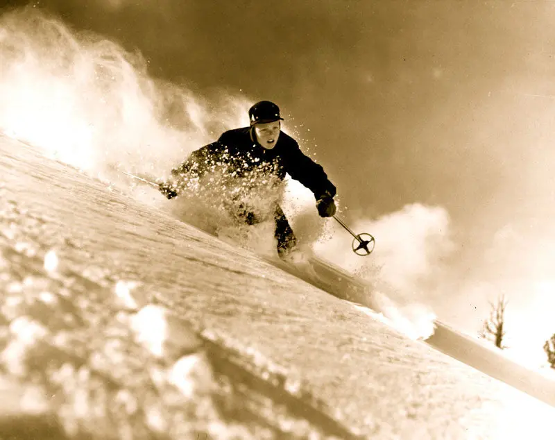 Vintage Skiing Photo - Alf Engen C. 1951 1