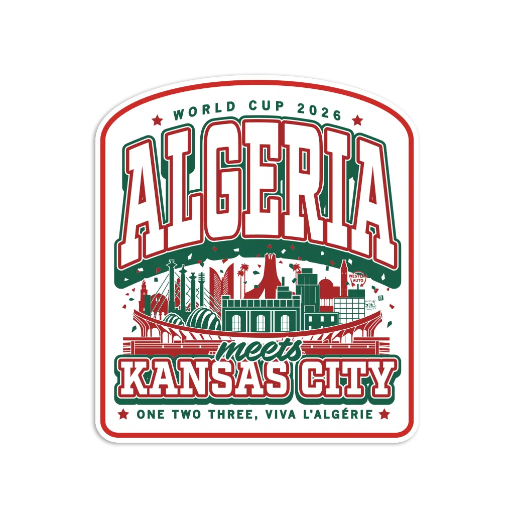 Algeria Kc Max Collegiate Die-Cut Sticker 1