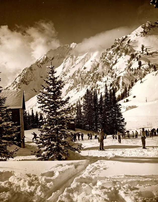 Vintage Ski Photo - Alta Utah 1