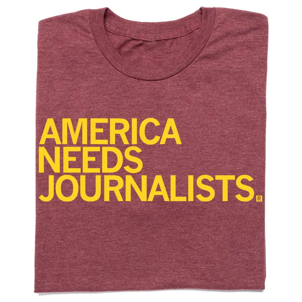 America Needs Journalists Cardinal & Gold 1