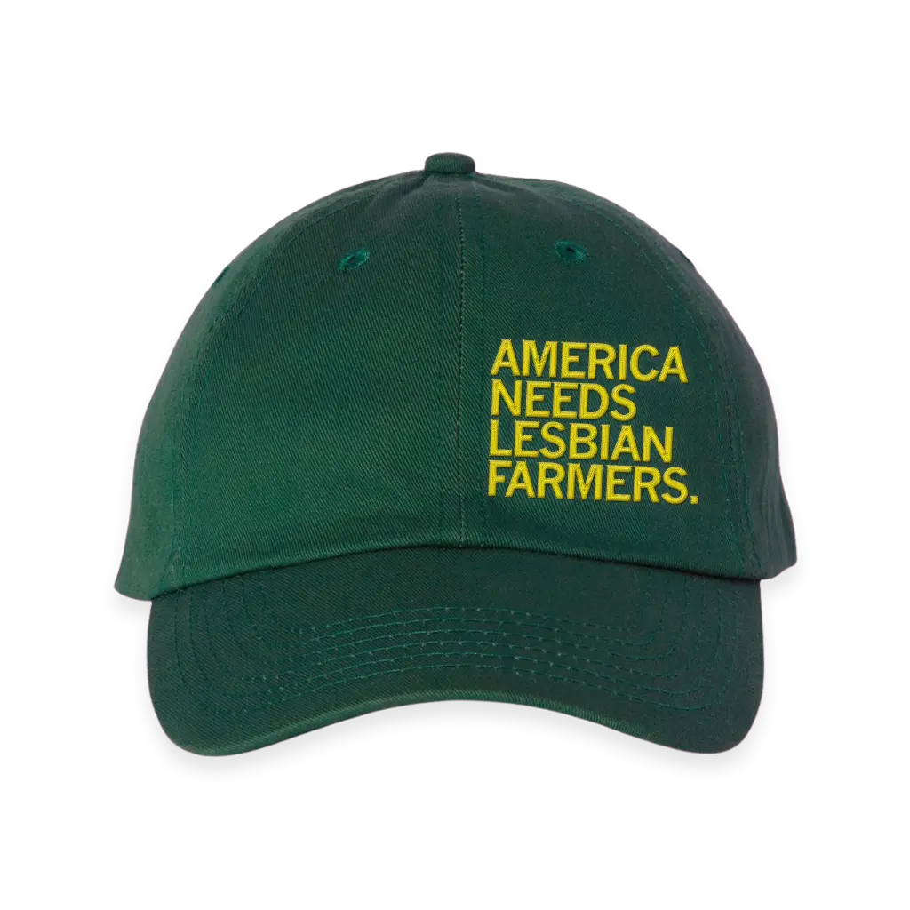 America Needs Lesbian Farmers Trucker Cap 1