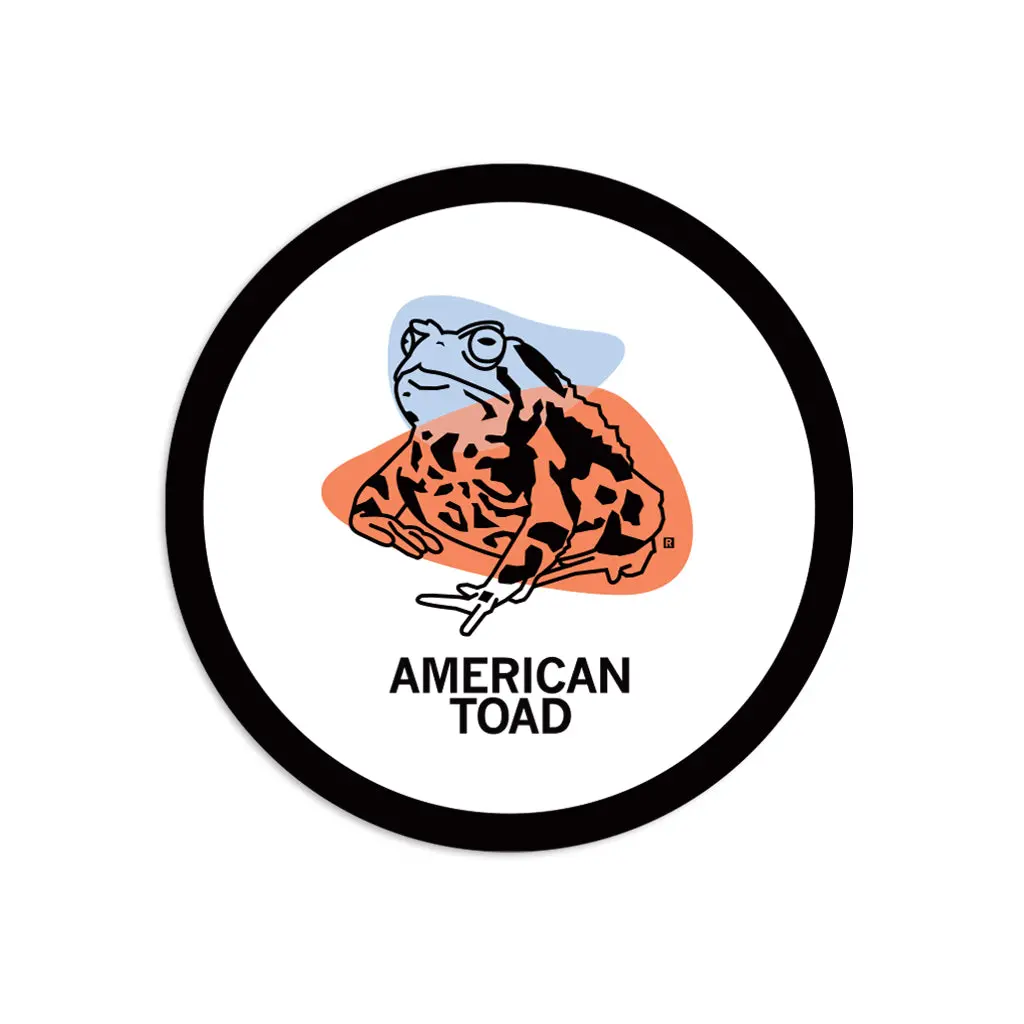 American Toad Circle Sticker 1