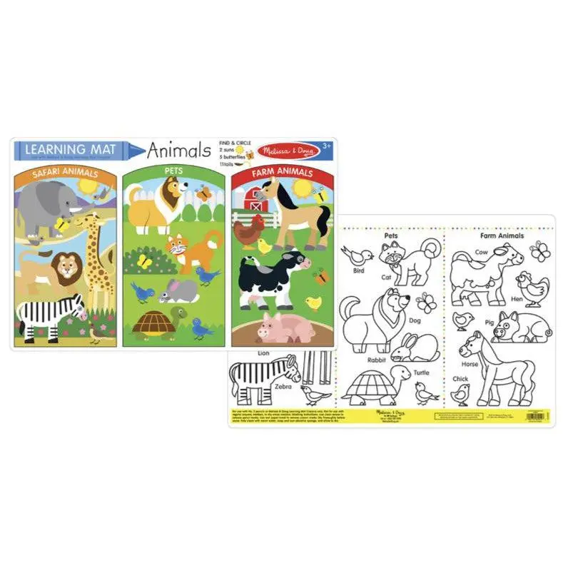 Animals Learning Mat 1