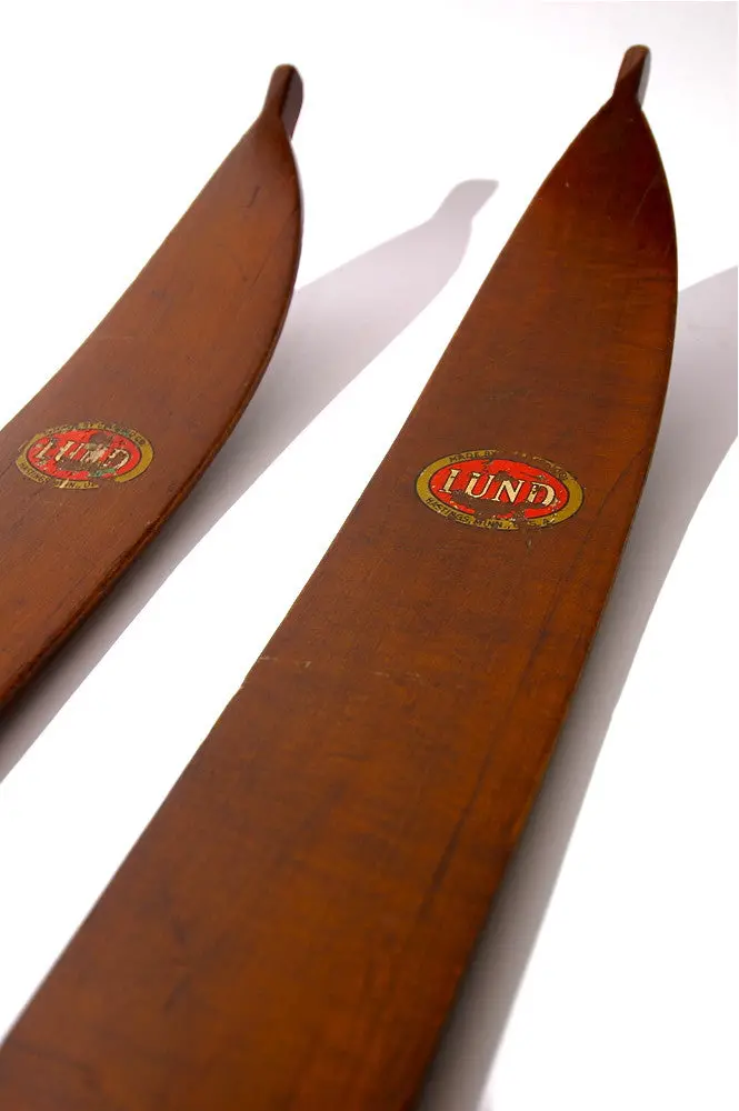 Antique Lund Skis 1
