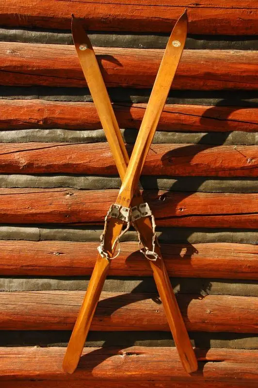 Antique Western Flyer Skis 1