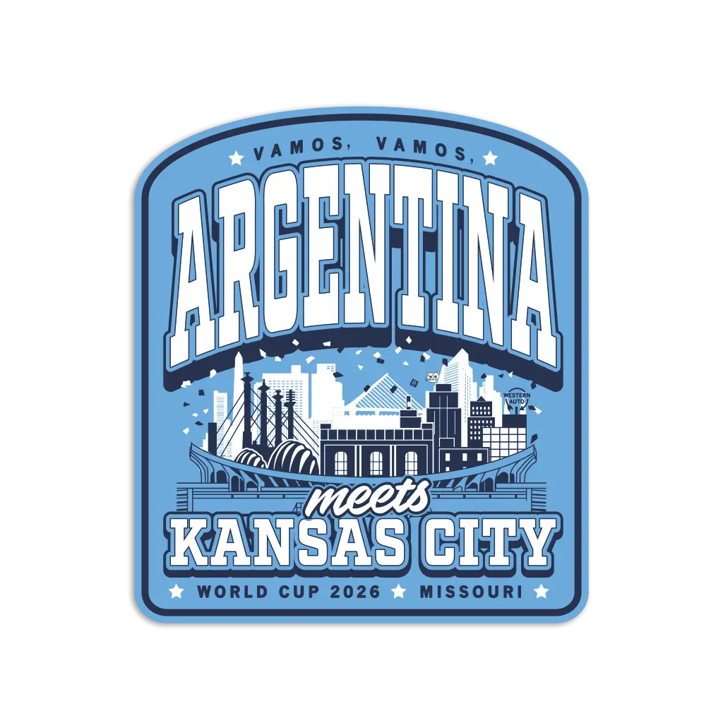 Argentina Kc Max Collegiate Die-Cut Sticker 1