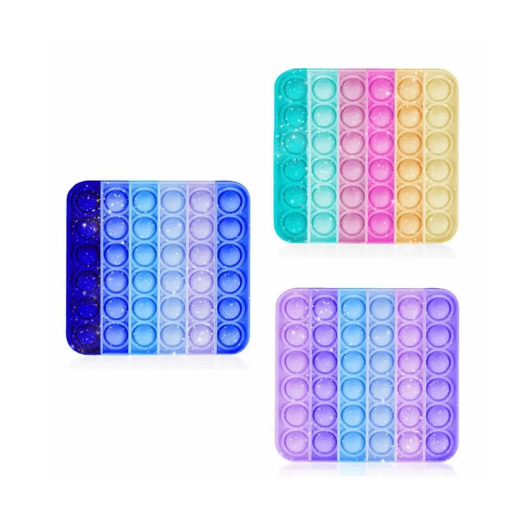 Assorted Glitter Square- Omg!! Pop Fidgety 1