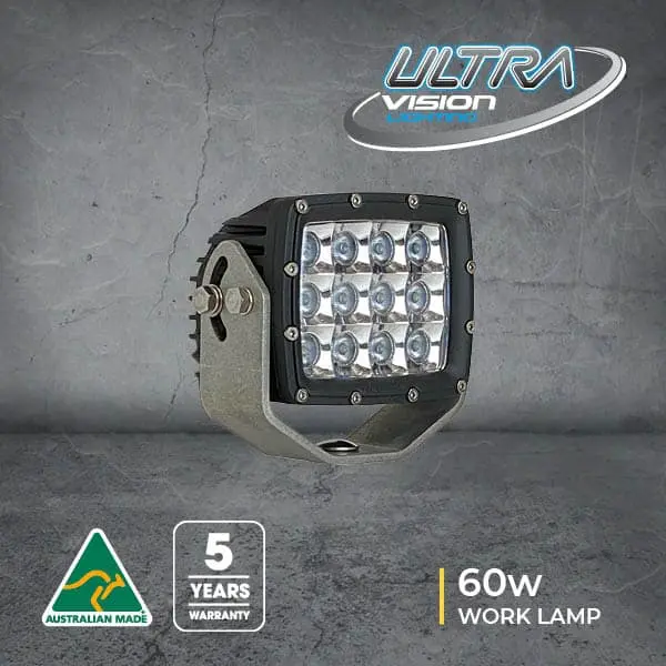 Atom 60W Led Work Lamp - Black Rim 1