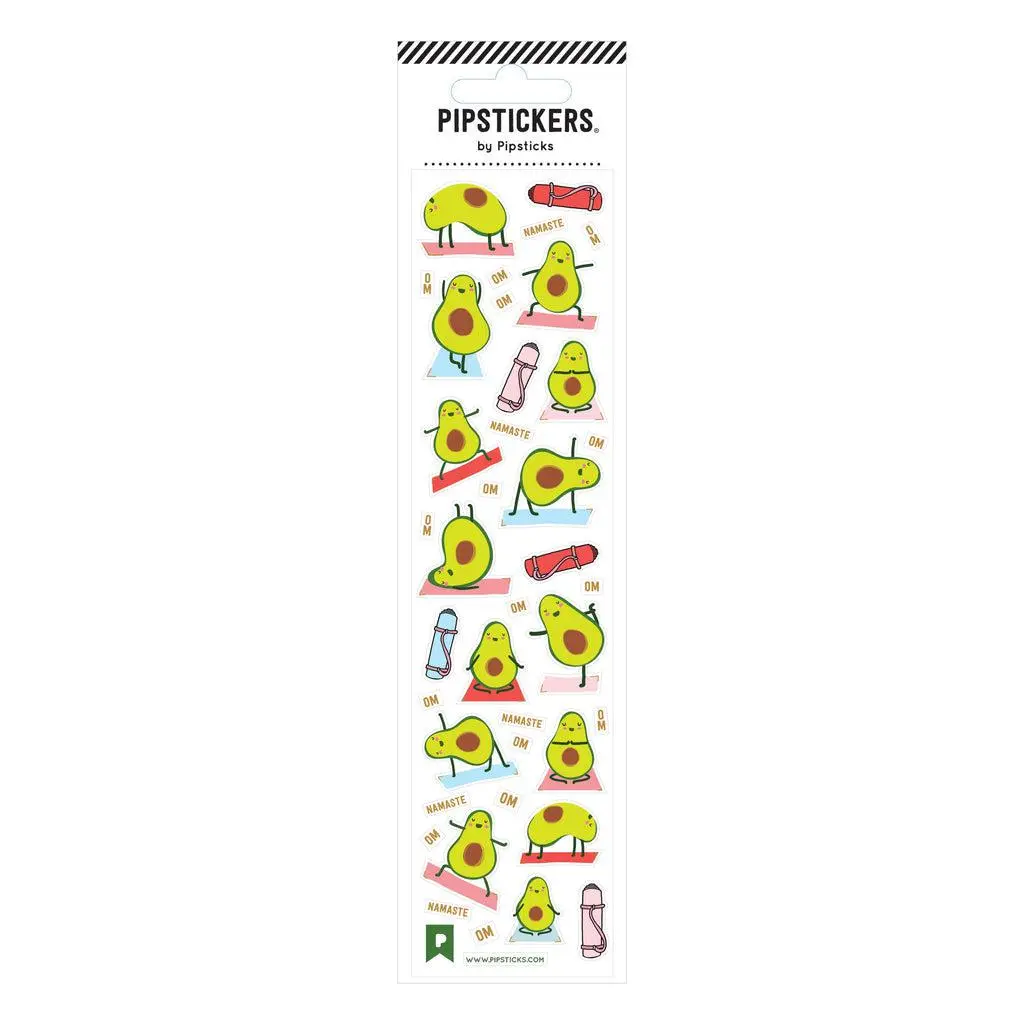 Avocado Asanas Stickers 1