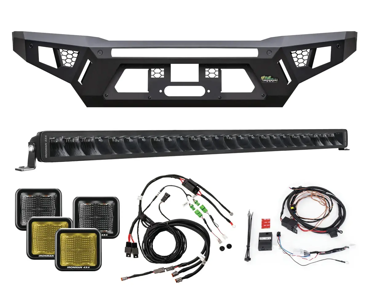 Ironman 4X4 Raid Bull Bar Kit Integrated Recovery Points Hilux - 8/2020+ 1