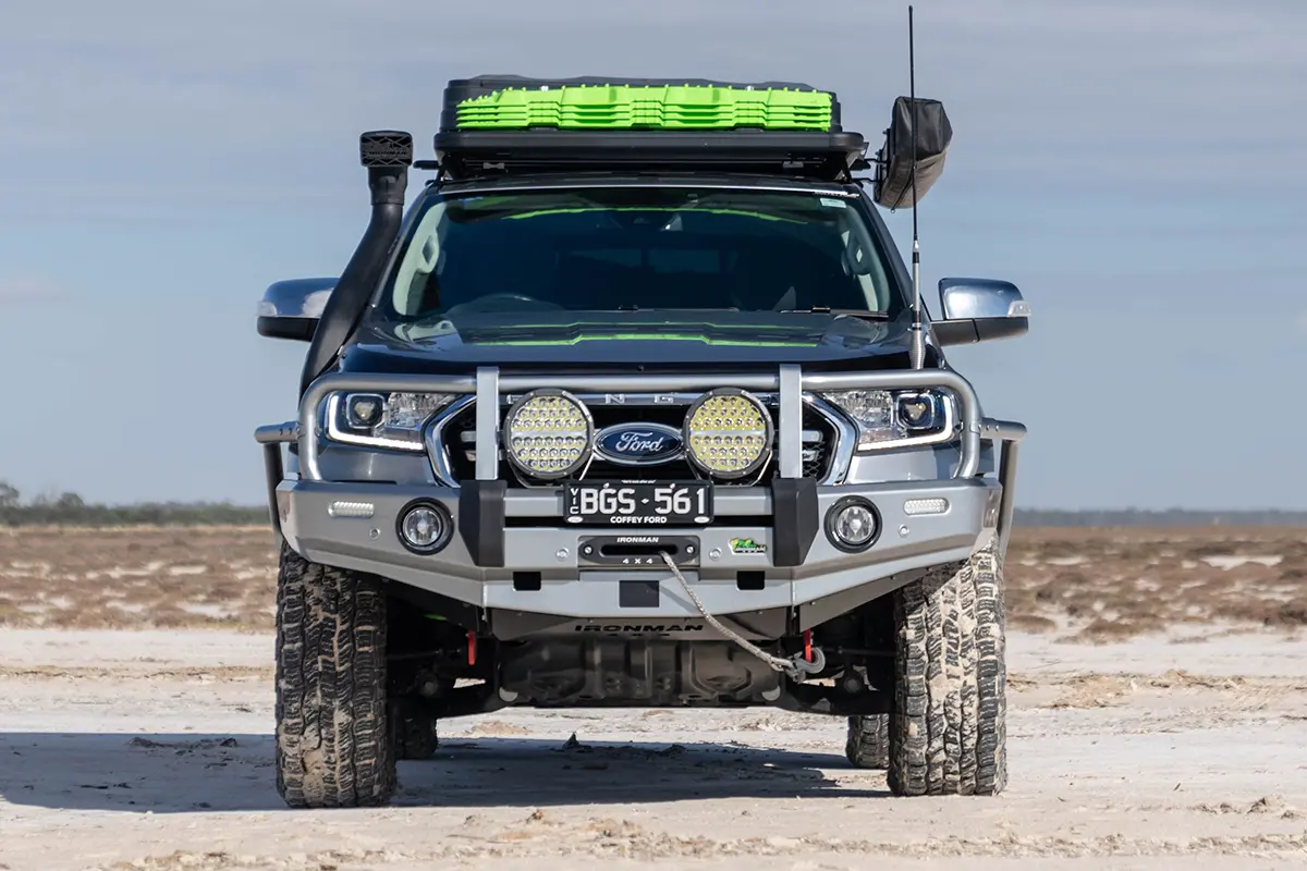 Deluxe Commercial Bull Bar To Suit Ford Ranger Pxii Pxiii/Everest (With Parking Sensor Provisions Without Tech Pack) 1