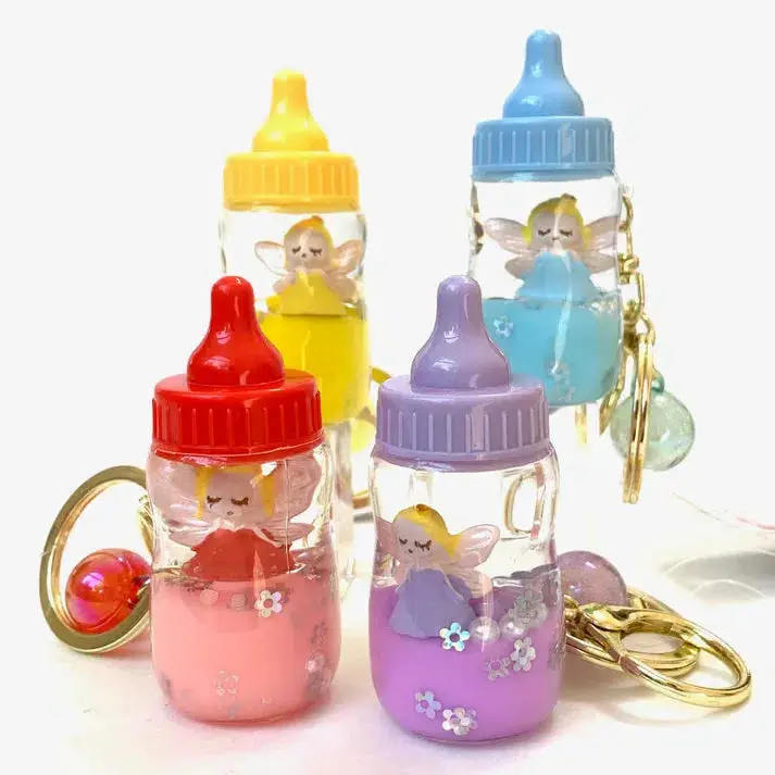 Baby Bottle Angel Keyring 1