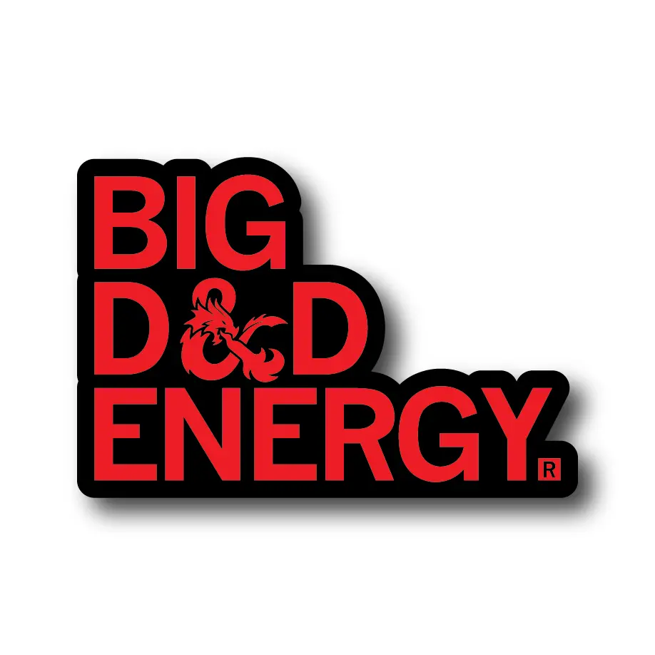 Big D&D Energy Die-Cut Sticker 1