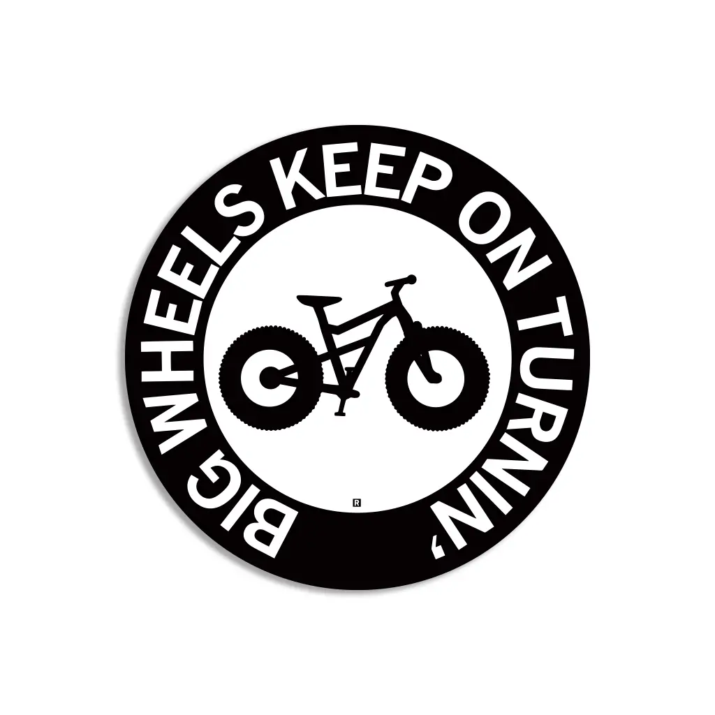 Big Wheels Keep On Turnin Die-Cut Sticker 1