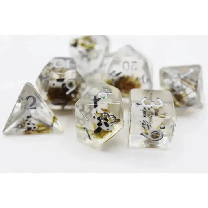 Black Koi Fish Rpg Dice 1