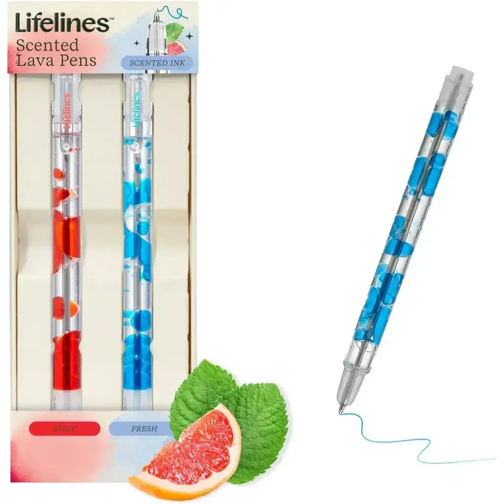 Blue/Red 2Pk Scented Lava Pen Set 1
