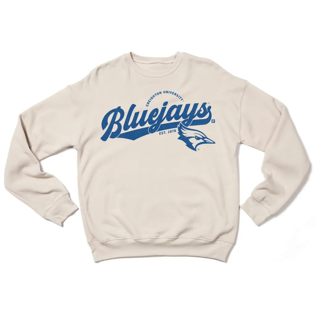 Bluejays Script Logo Crew Sweatshirt 2