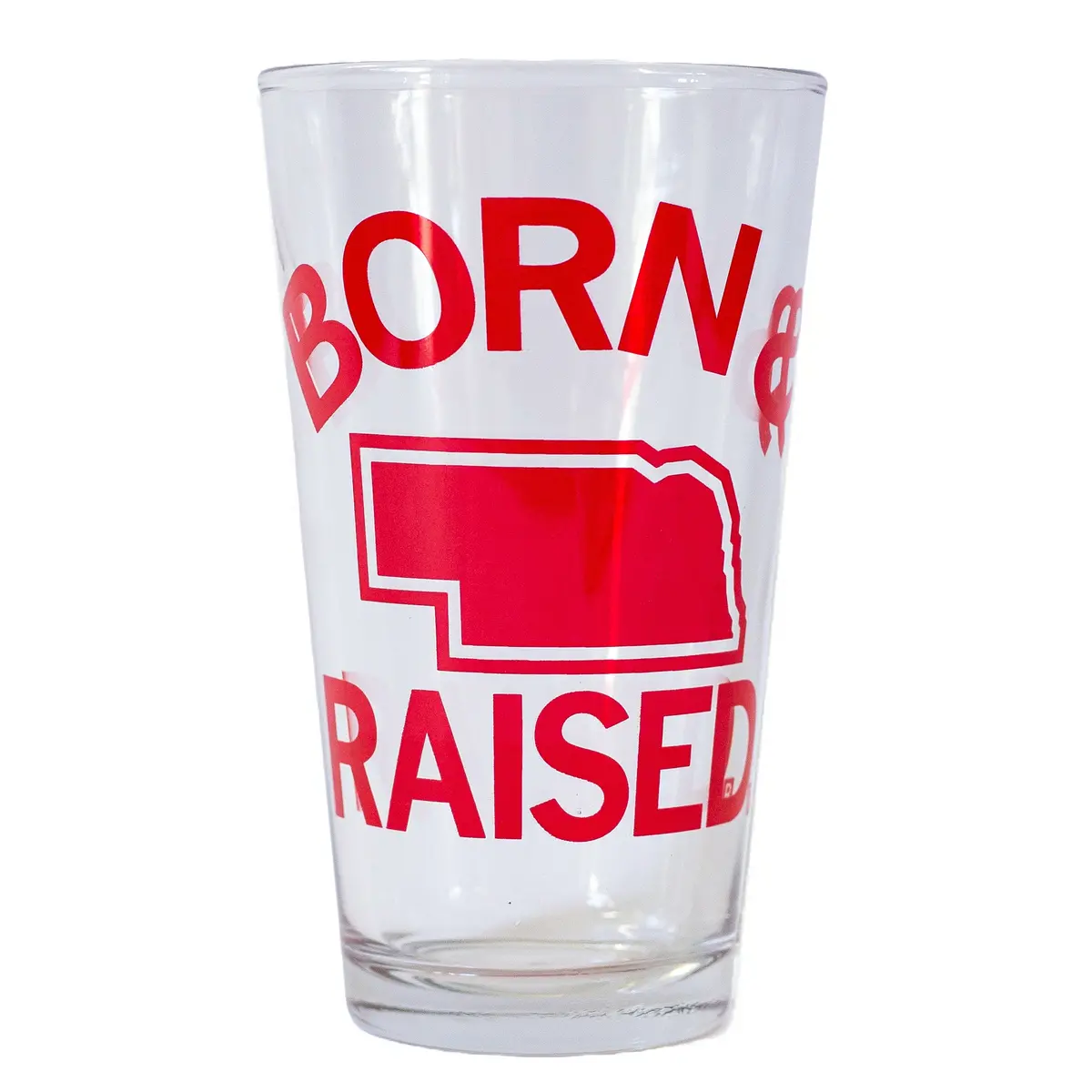 Ne Born & Raised Pint Glass 1