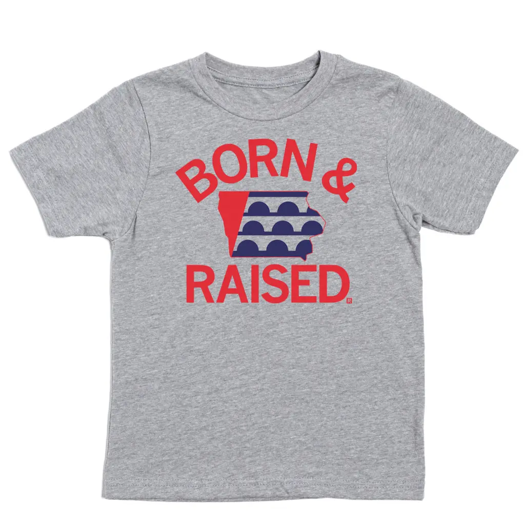Des Moines Born & Raised Ia Outline Kids 1
