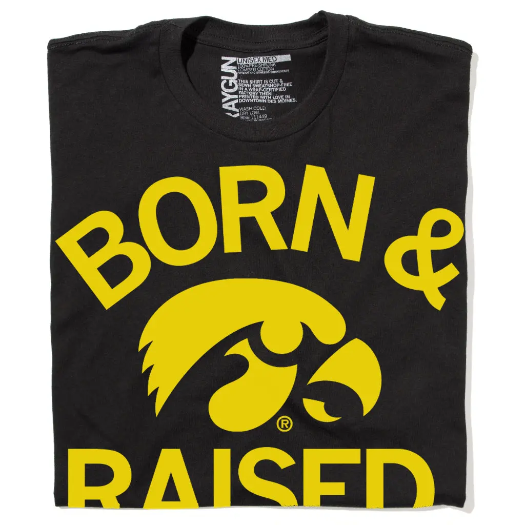 Hawkeyes Born & Raised Black 1
