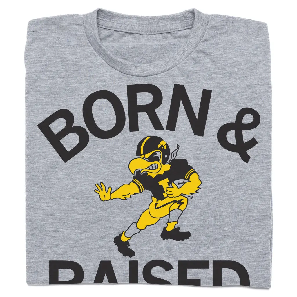 Hawkeyes Born & Raised Vintage Grey 1