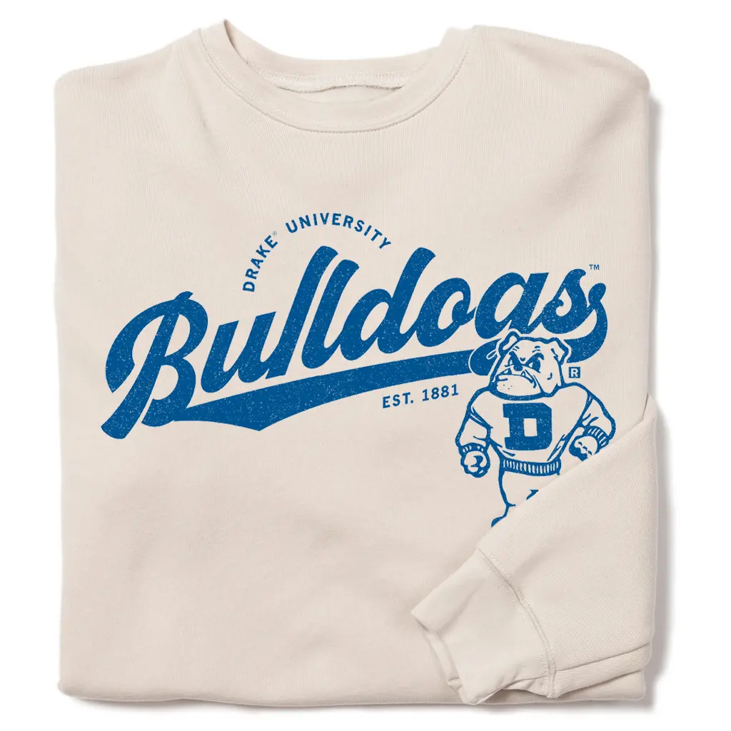 Bulldogs Script Logo Crew Sweatshirt 1