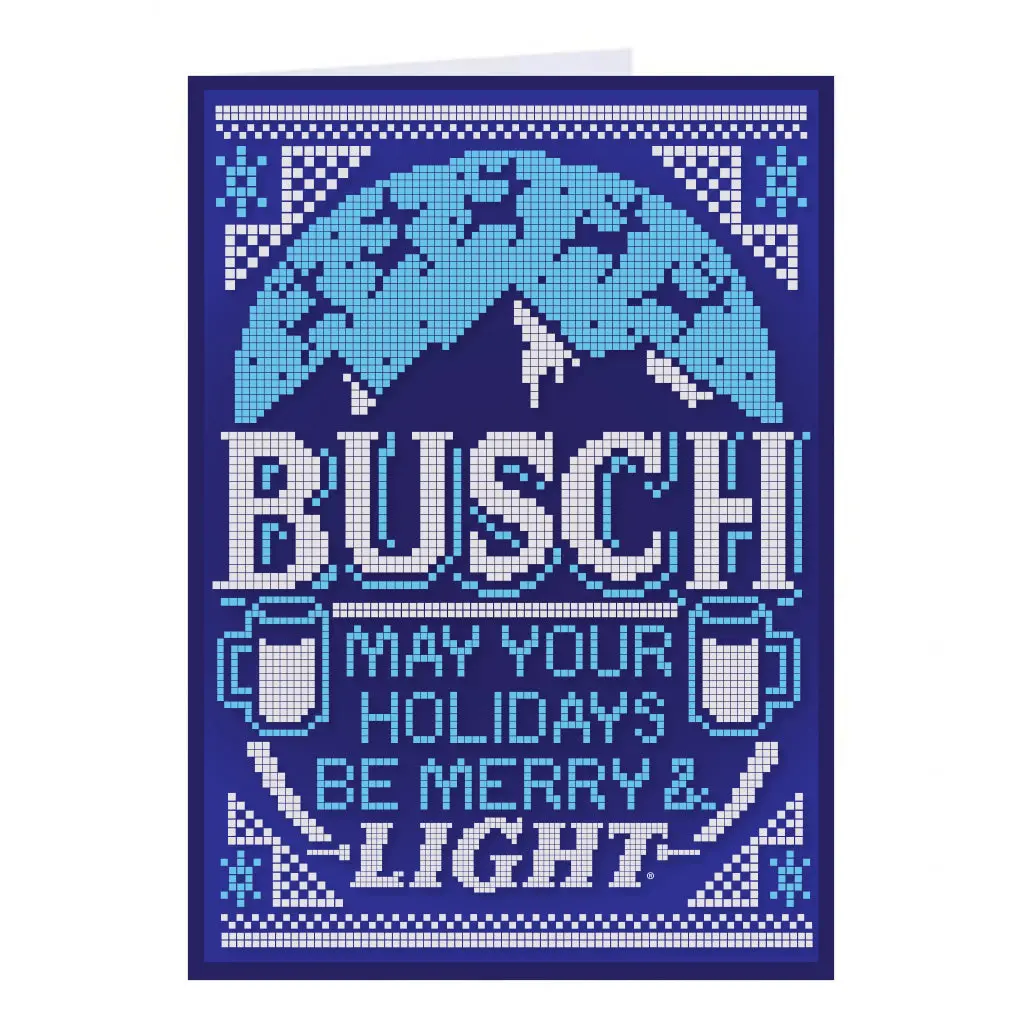 Busch Light: Merry & Light Greeting Card 1