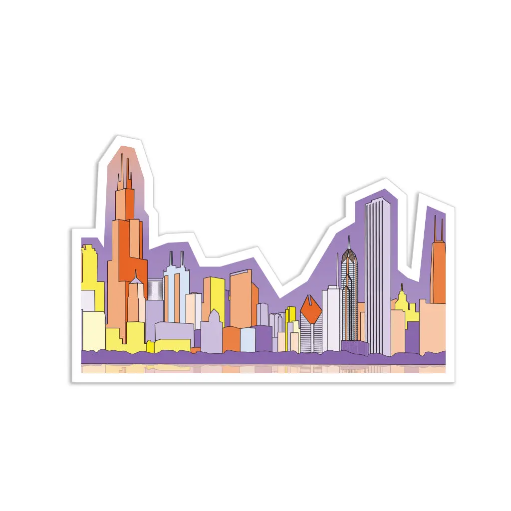 Chicago Skyline Die-Cut Sticker 1