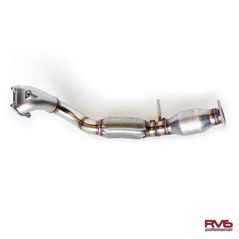 Rv6 2012-2015 Civic Si Bellmouth Downpipe With Metallic Hfc Kit 1