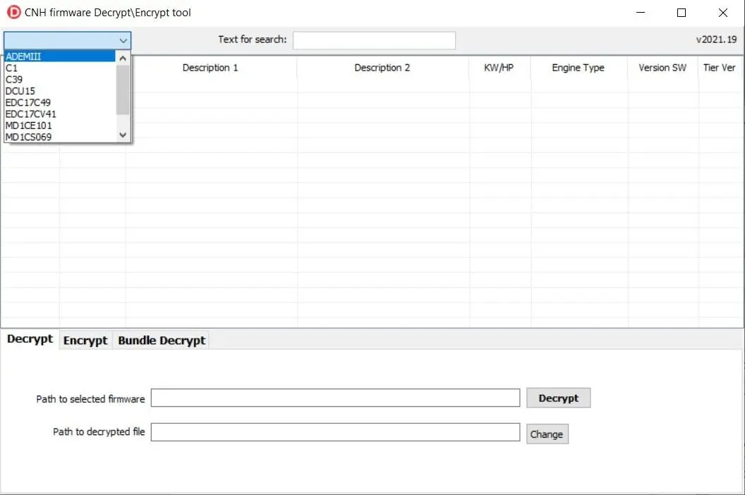 Cnh Firmware Decrypt – Encrypt Tool - 1 X File Edit Service 1