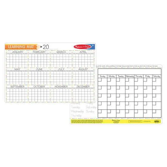 Calendar Learning Mat 1