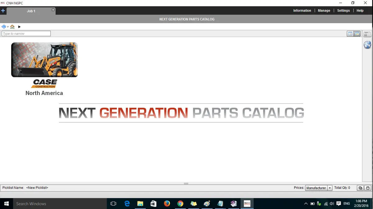 Case Next Generation Ce North America 2015 Epc -All Models & Serials Up To 2015 Parts Manuals 1